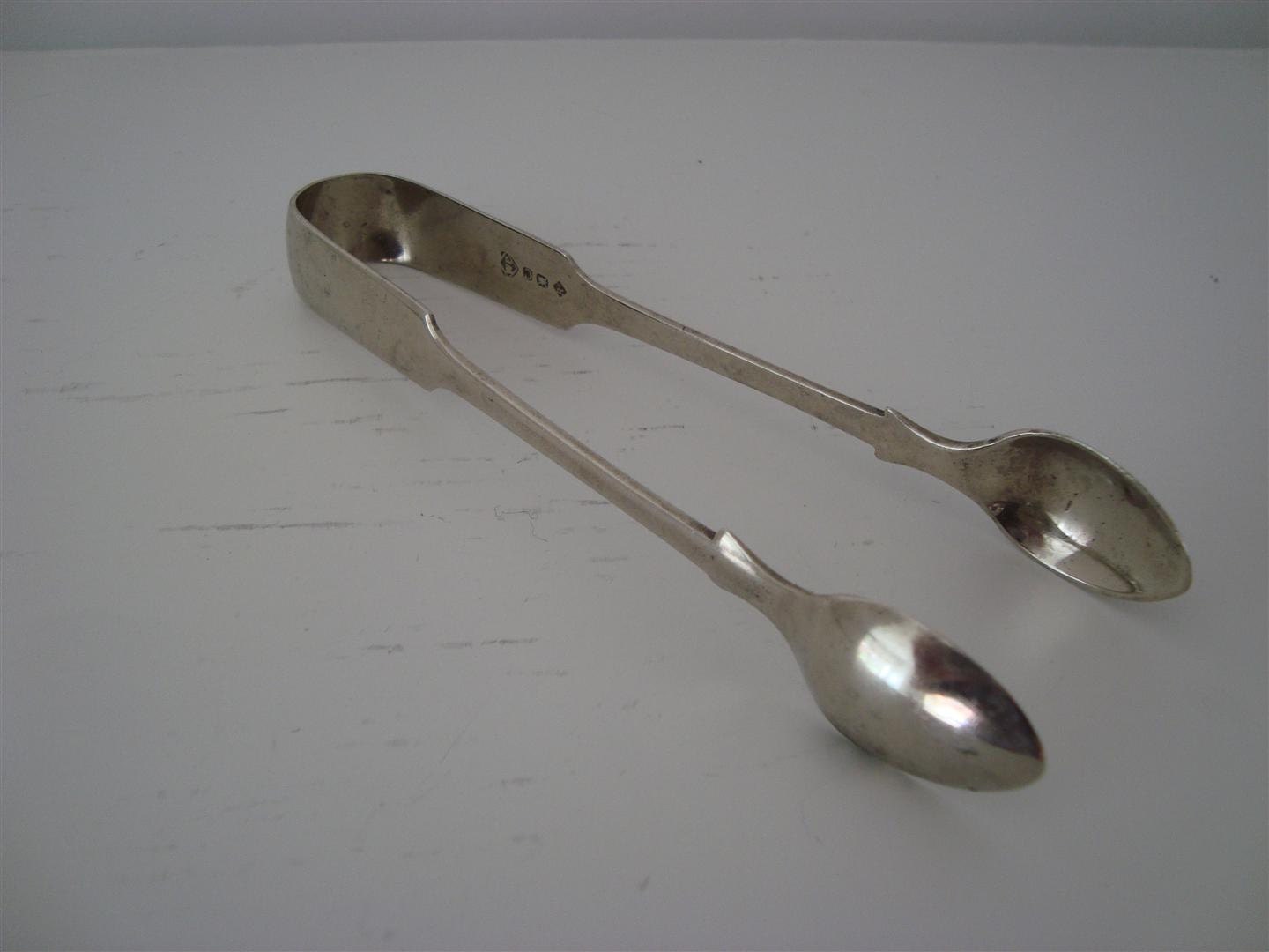 Vintage Silver Sugar Tongs by William Page Haute Juice