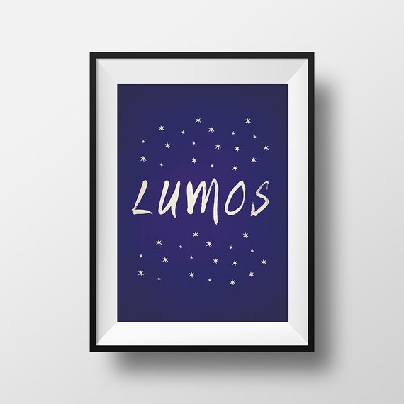 Items Similar To Harry Potter Lumos Spell Print On Etsy   Il 570xN.736387759 A8ww 