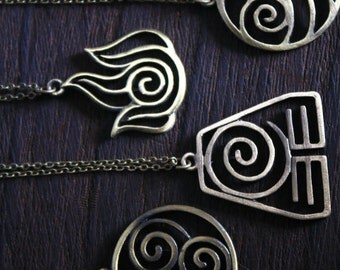4 Nations the antique bronze Avatar: The Last Airbender jewelry halloween gift N799A