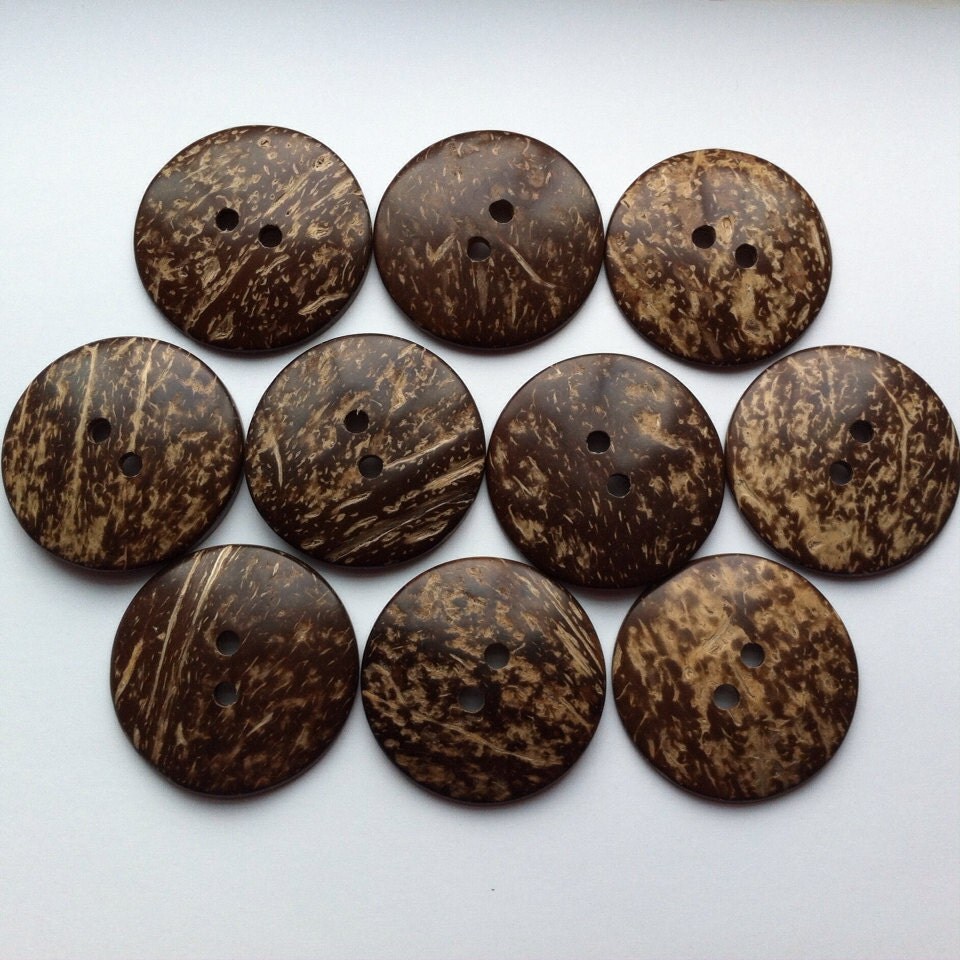 50 Coconut Buttons 2 inch Coconut Shell Button Extra