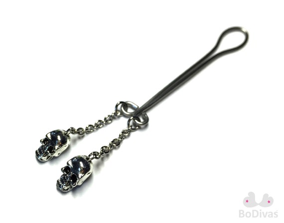 Clitoral jewelry clit clip silver Boob coed picture