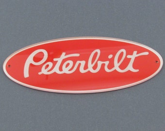 Peterbilt Sign Badge Emblem Wall Sign Man Cave