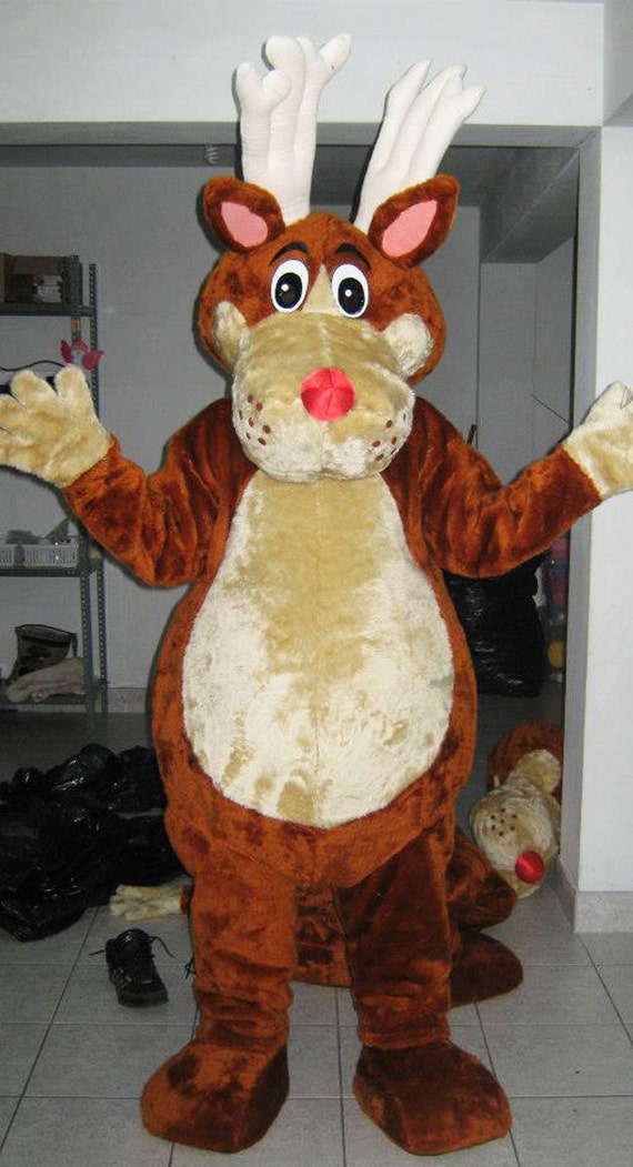 Reindeer Mascot Costume Adult Costume by AdultMascotCostumes