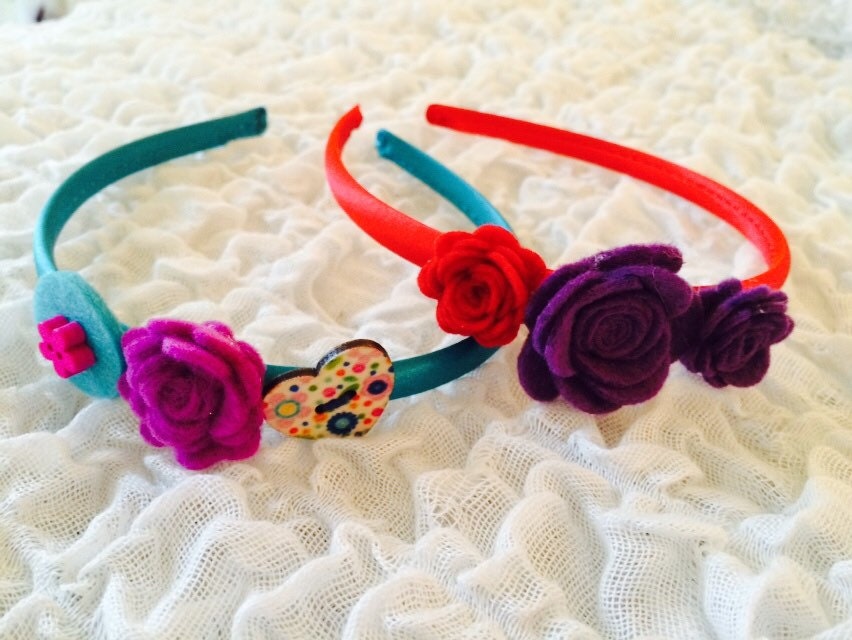 Cerchietto Fiori Rose Rosse Per Capelli - Per Donna E Bambina, Matrimoni E Feste - Foto 7