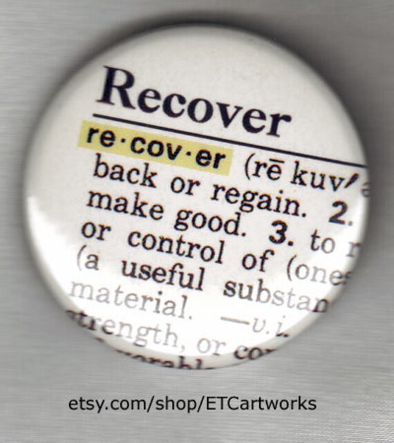 Items similar to Recover definition from dictionary. 1.5inch button