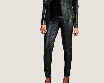 The "Pascale" Highwaisted Skinny Leather Pants