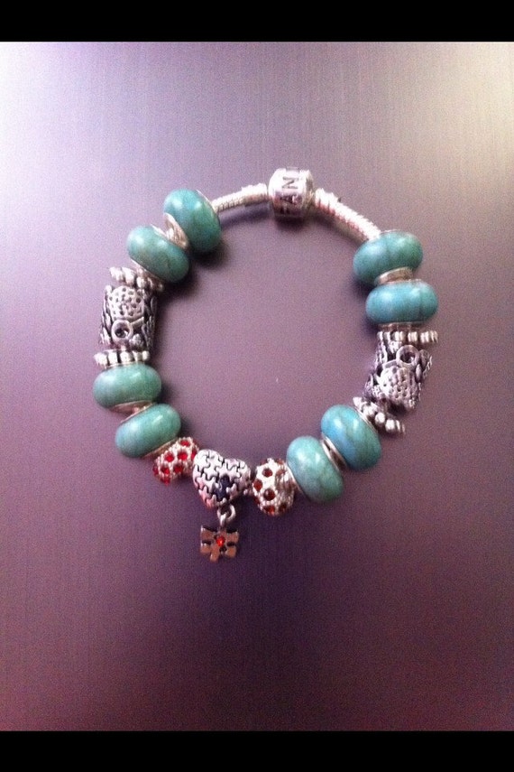 Autism Authentic Pandora Charm Bracelet with by MikabouJewelry