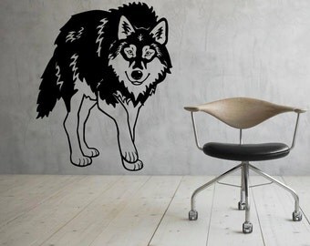 3D Wolf Wall Sticker Forest Animals Decals Stickers Moon Break Through The Wall Animal Funny Vinyl Diy Art Peel And Stick Decor