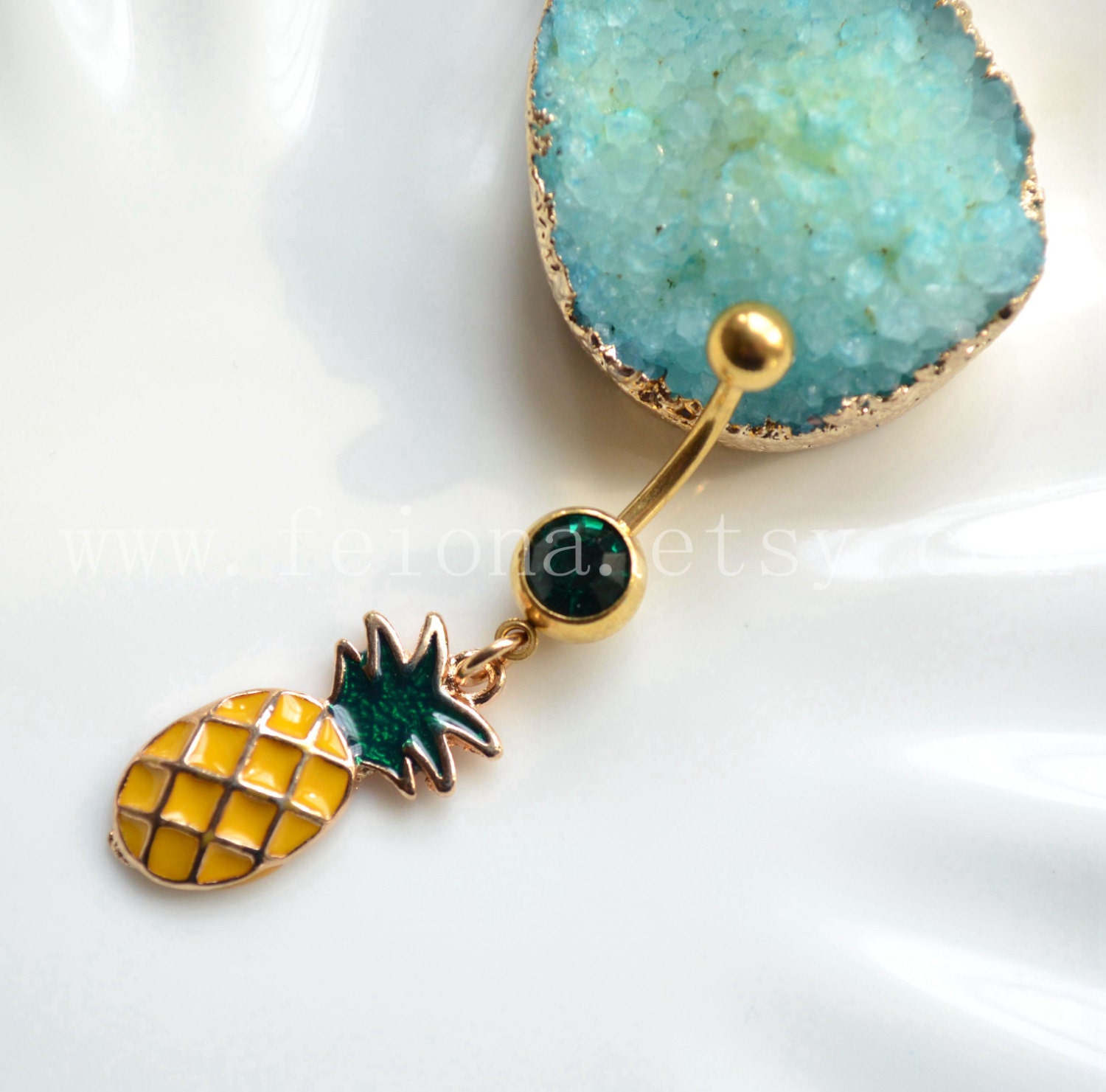 Pineapple Belly Button Ring Navel Piercing Friendship Belly throughout Excellent belly rings – the best reference