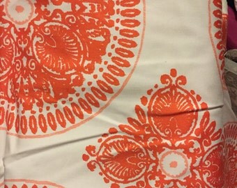 Ty Pennington Impressions Sateen Medallion SATY007 Orange