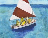 Out to sea.  11x14 print by Vivienne Strauss.