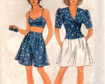 Vintage UNCUT Simplicity Pattern 7663 - Misses Summer Coordinates - Sizes 8-20