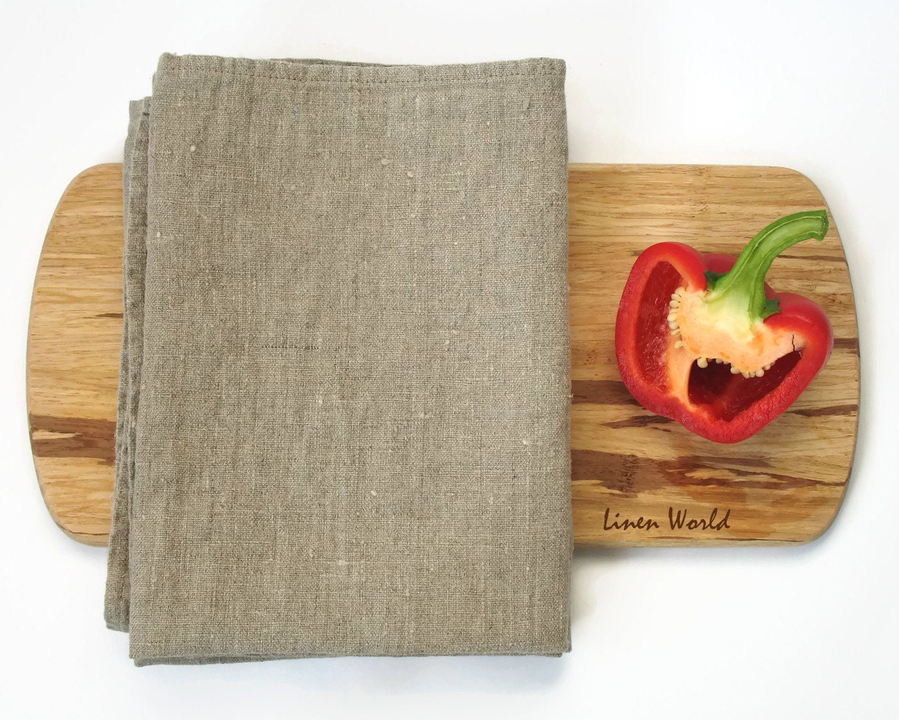 Grey Linen Dish Towel/ 100 Linen Kitchen Towels/ Pure Linen