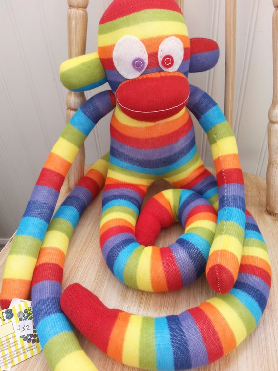 rainbow sock monkey commercial