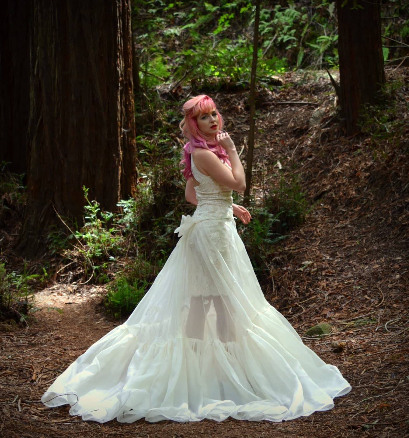 Custom Couture Wiggle Wedding Dress