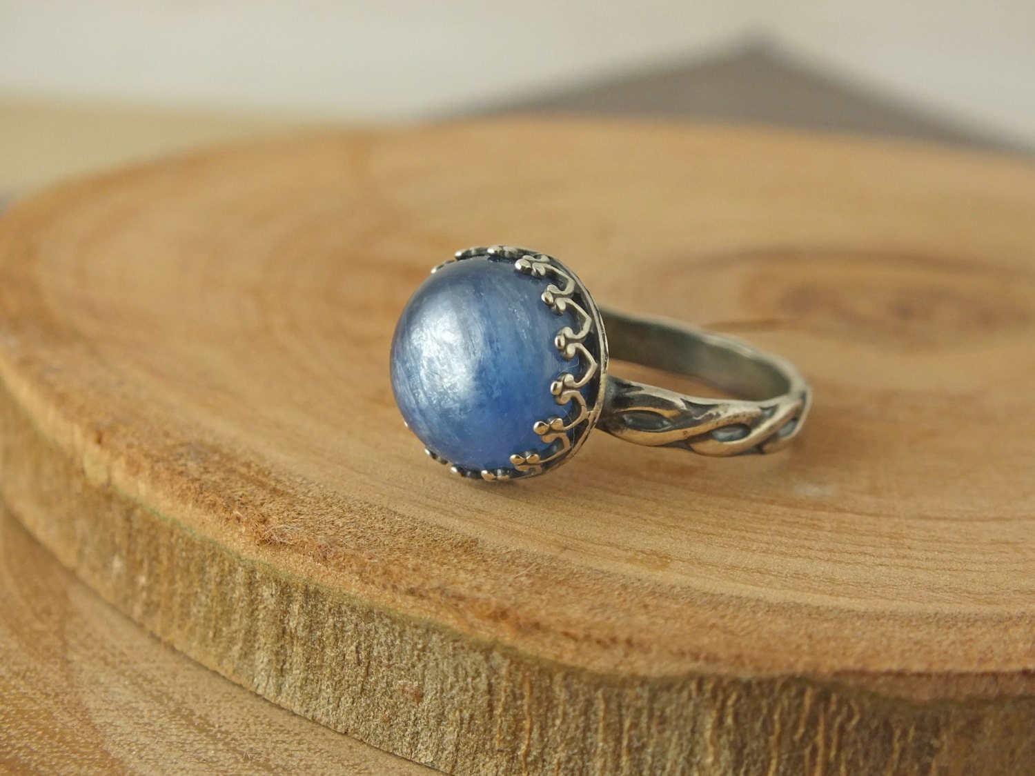 Kyanite Ring Kyanite Stacking Ring Kyanite Engagement Ring