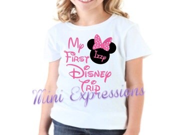 My First Disney Trip Shirt or onesie Personalized just for your
