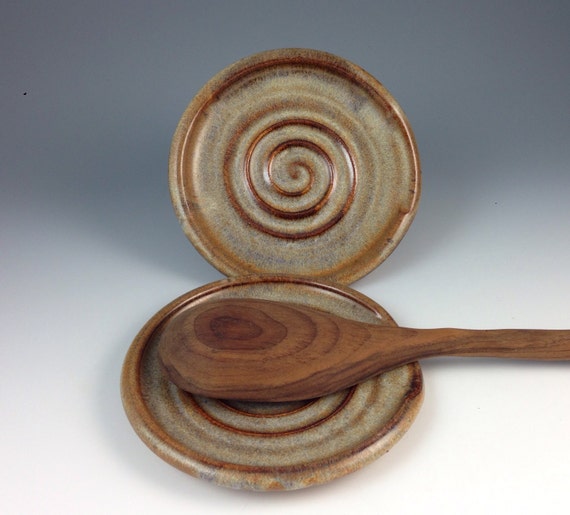 Spoon Rest Handmade Pottery Spoon Rest in our by nealpottery