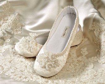 Vintage Flat Wedding Shoes 2
