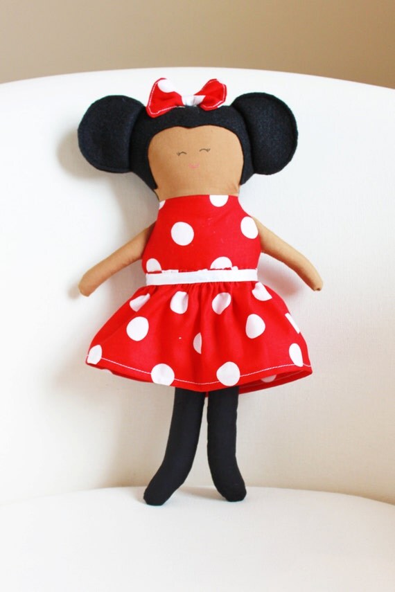 minnie mouse rag doll