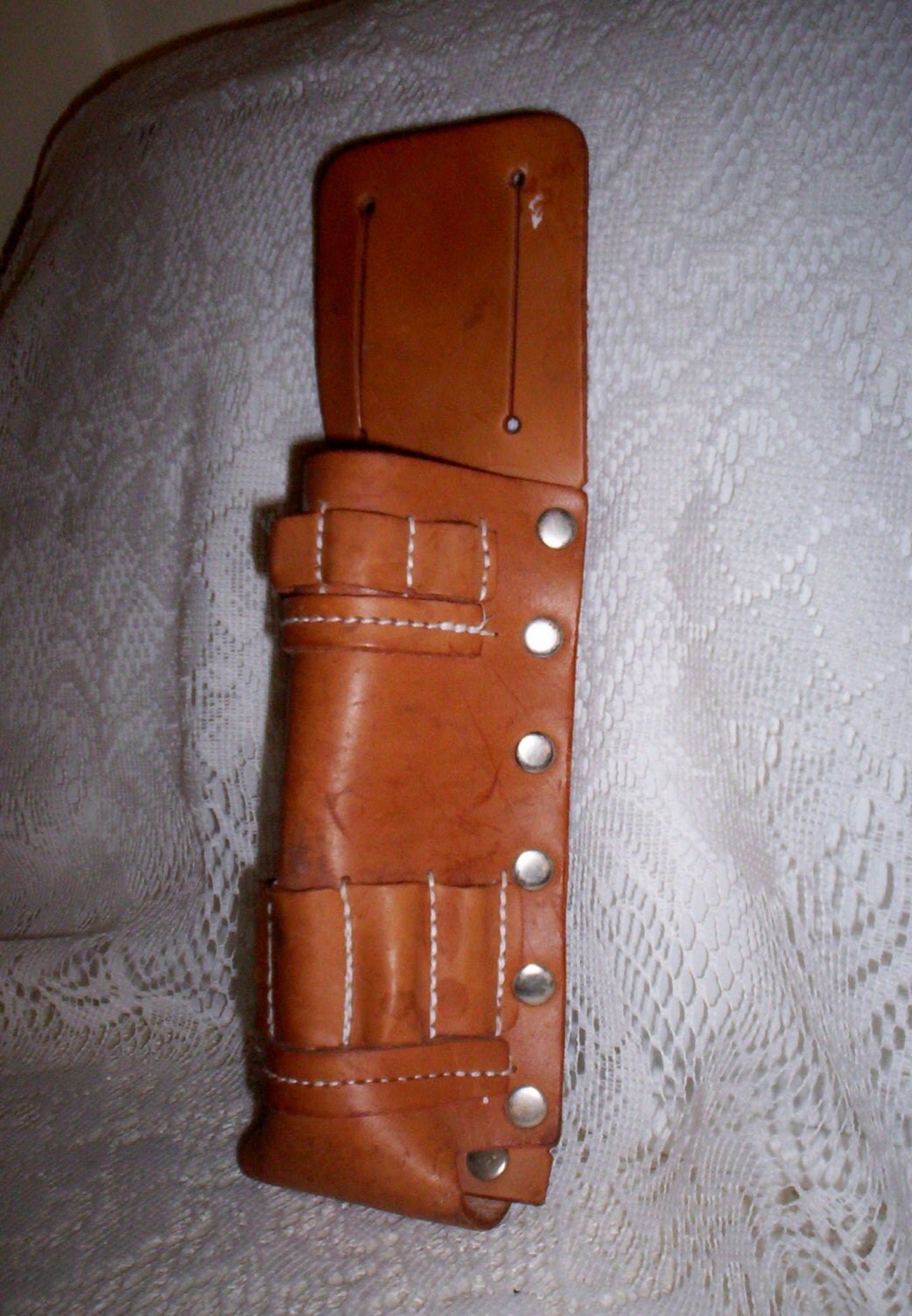Vintage Leather Tool Holder Pouch Only 6 USD