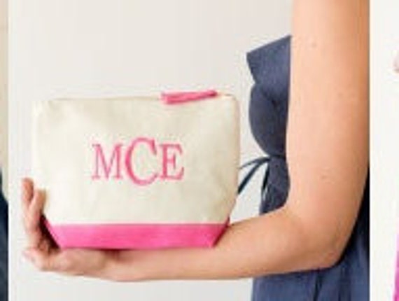 cosmetic pouch monogram canvas