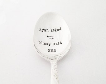 Personalized Engagement gifts, he asked she said yes, engagement party ...