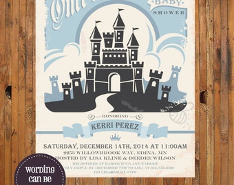 Once Upon a Time baby shower invitation - Disney Fairy Tales baby shower invitation - Item 0210