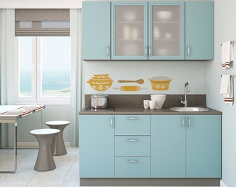 Pyrex Dishes Collection - Wall Decal Custom Vinyl Art Stickers