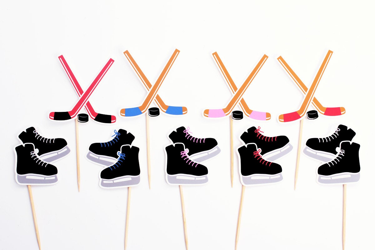Hockey Cupcake Toppers / Hockey Party Picks / by ...