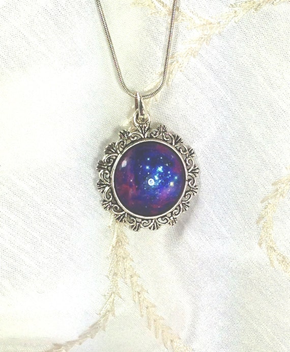 Galaxy Dome Necklace Handmade Jewellery by NorthCoastCottage