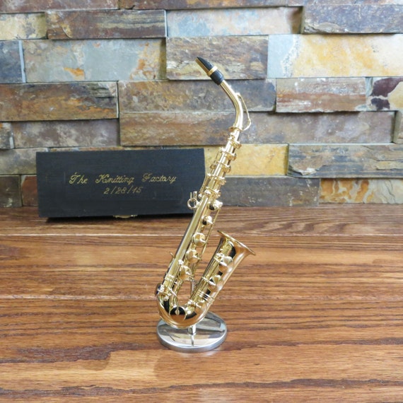 Miniature Saxophone Gift for Musician Music CGSA