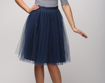 Blue tulle skirt, Light tulle skirt, Handmade tutu skirt, Adult tulle skirt, Adult tutu skirt, Tulle petticoat