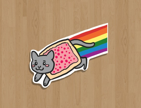 pop tart cat that poops rainbows
