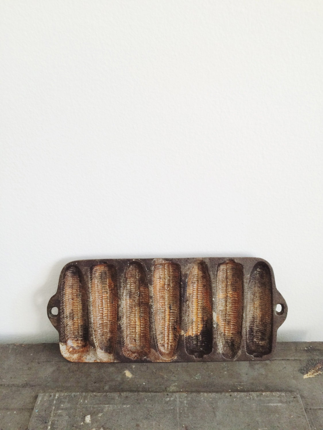 Vintage Cast Iron Corn Mold . Antique Mold . by