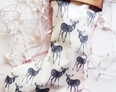 Christmas Stocking- Hipster Faun | Copper, White & Red |