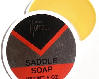 HOFFCO SADDLE SOAP Clean Polish Condition Softener Leather Boot Shoe tack Conditioner & Cleaner 5 ounce