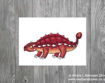 red ankylosaurus