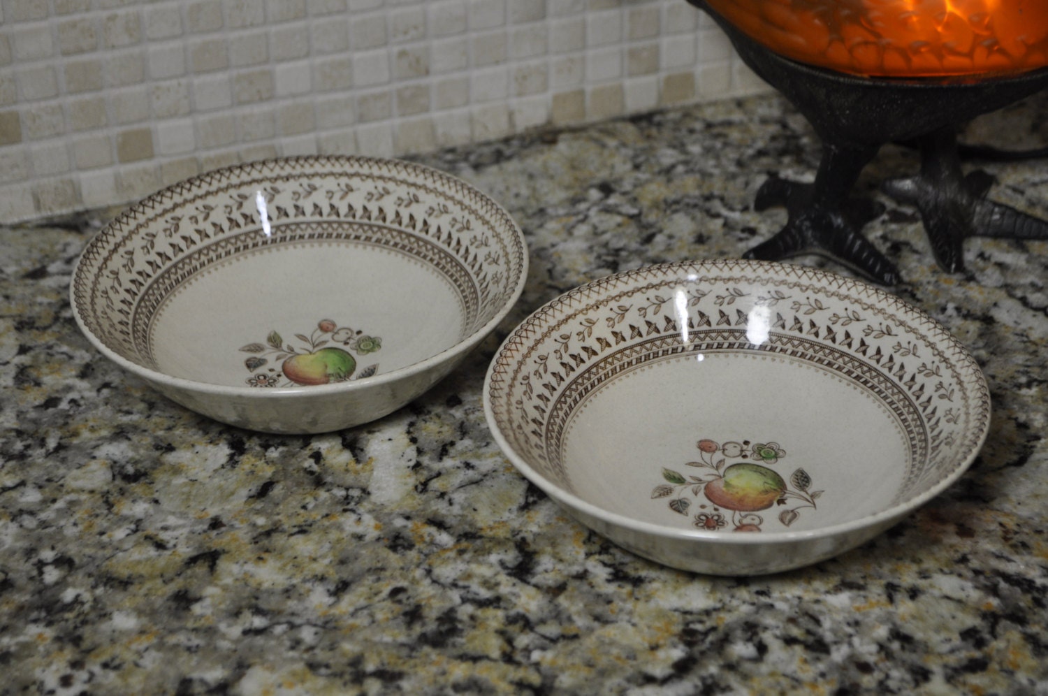 Staffordshire, Old Granite by Johnson Bros England, dessert or fruit