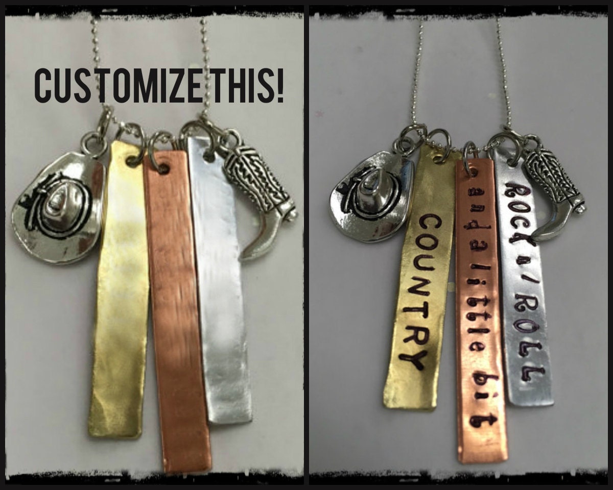 Country Jewelry Custom Country Music Jewelry by HandmadewLovebyKCN