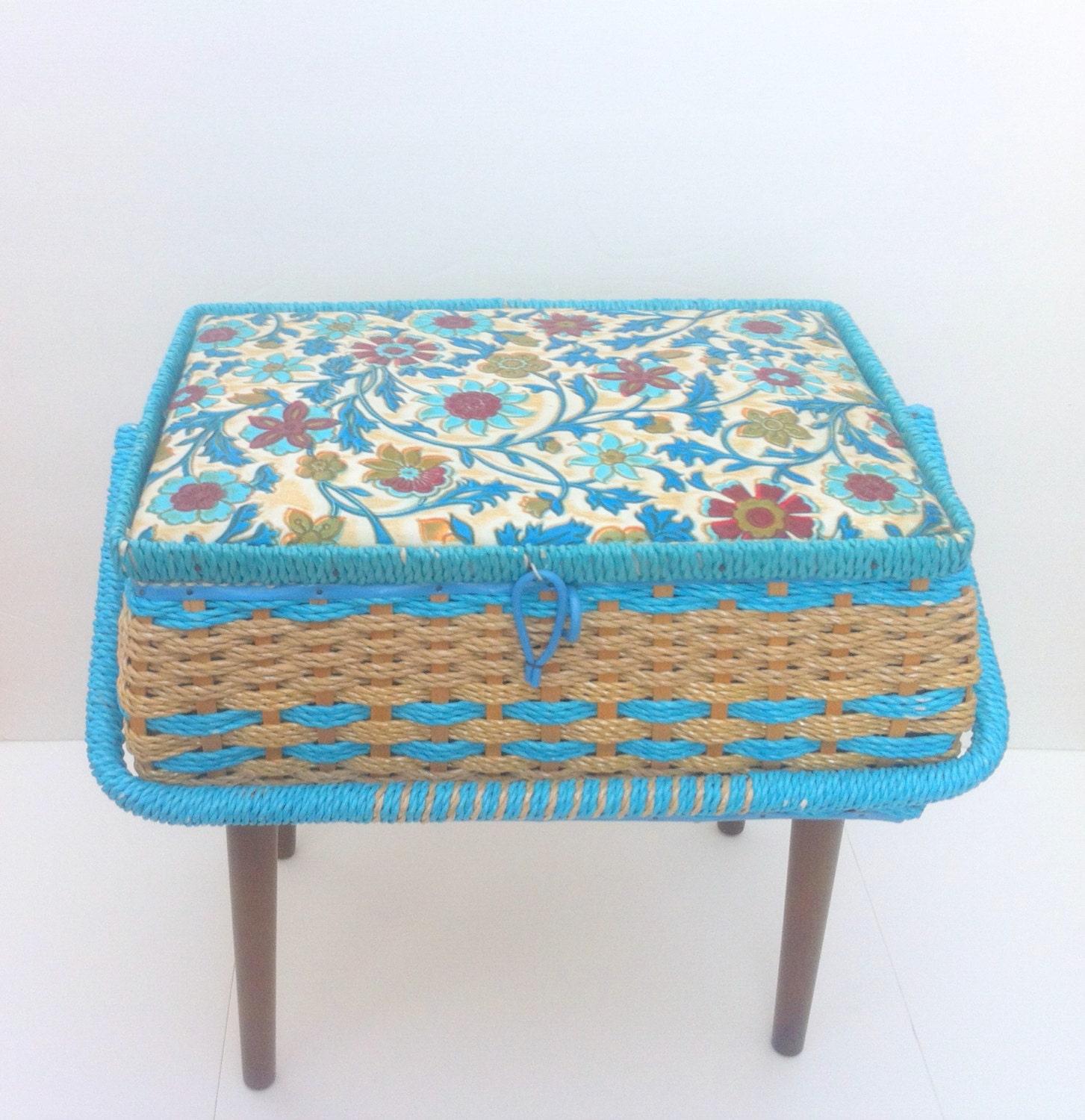 Singer Sewing Basket With Legs Vintage Sewing Basket With