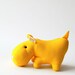 yellow hippo stuffed animal