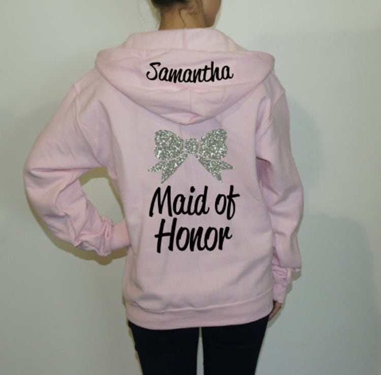 Cute Bridesmaid hoodies for your Bridal by BrideAndEntourage