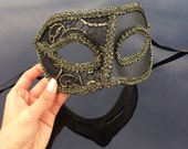 Masquerade Mask Mens Masquerade Mask Mardi Gras Mask by 4everstore