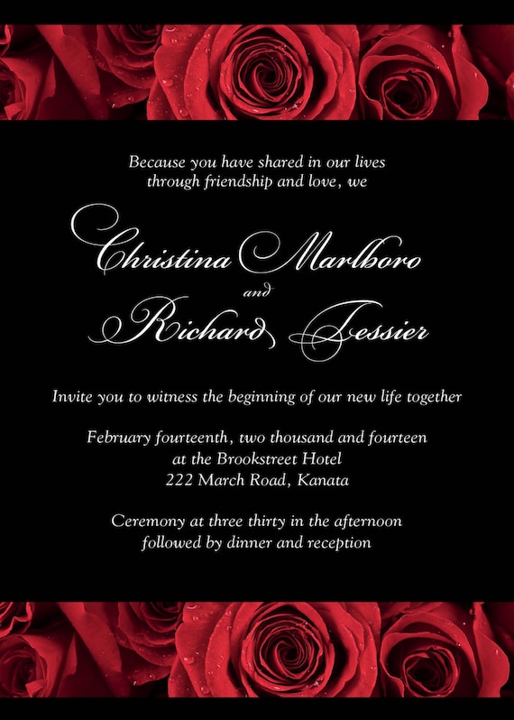 Wedding Invitation Black And White Background 12 Design Ideas is your