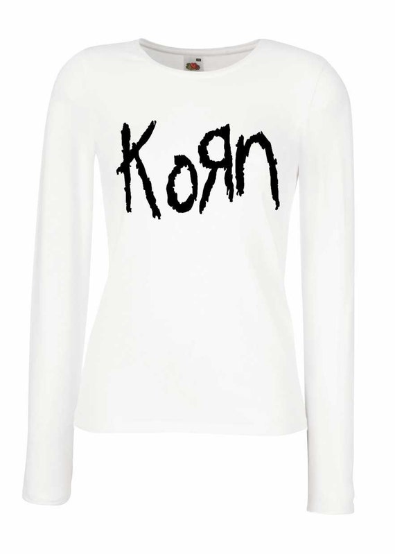 Korn TShirt White Logo Korn TShirts Rock Shirt by RockSin on Etsy