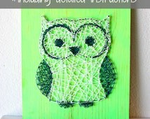 Popular items for owl string art on Etsy