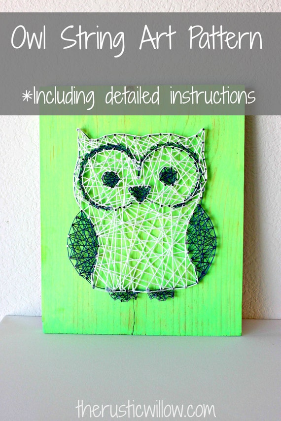 String Art Pattern String Art Kit Owl String Art DIY String