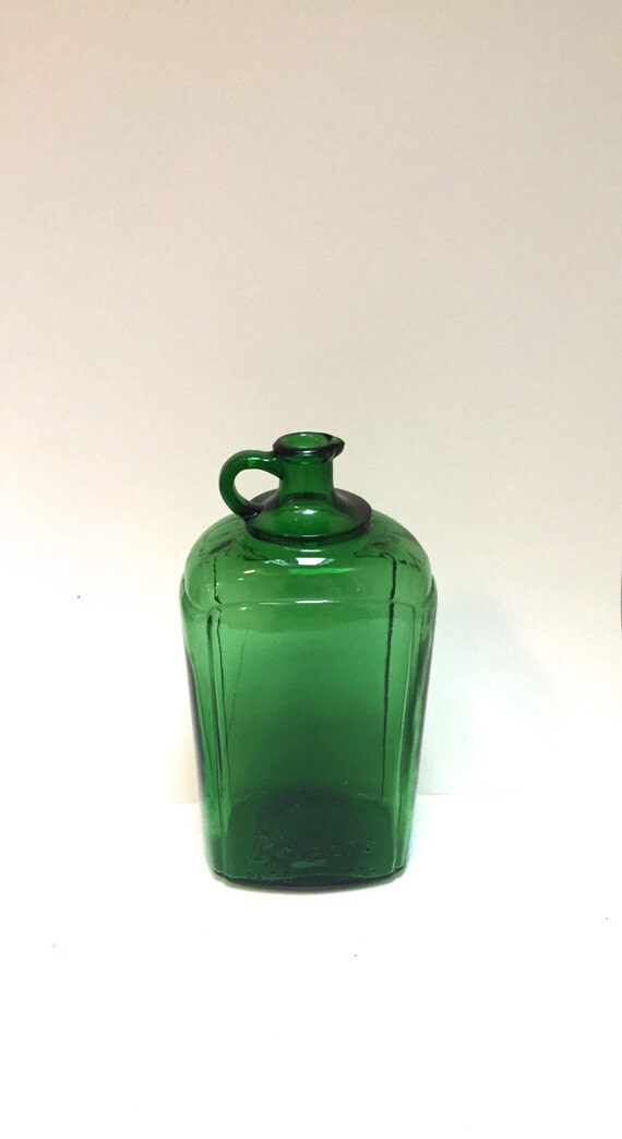 Vintage Bright's Wine Jug Large Green Decorative Wine