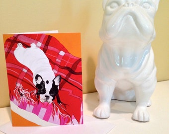 Seven Handmade Note cards of "Jig in Repose"